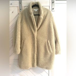 Cream sherpa coat
